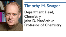 Timothy M. Swager, John D. MacArthur Professor of Chemistry; Department Head, Chemistry