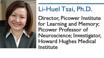 Li-Huei Tsai, Picower Professor of Neuroscience, Department of Brain and Cognitive Sciences; Director, The Picower Institute for Learning and Memory; Investigator, Howard Hughes Medical Institute