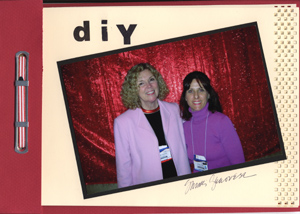 picture of Sandi Genovese and me at CHA trade show in Atlanta