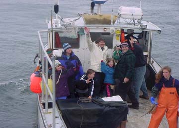 Canaan students on F/V Striker