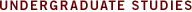 Undergraduate Studies