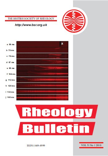 rheology bulletin cover