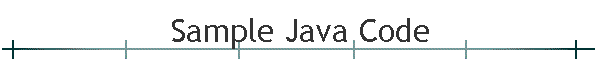 Sample Java Code