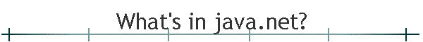 What's in java.net?
