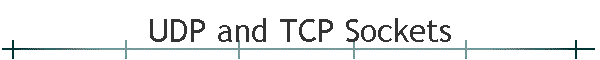 UDP and TCP Sockets
