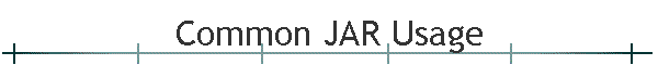 Common JAR Usage
