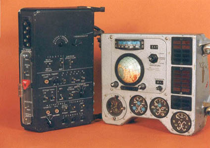 Instrument board and control panel from Vostok spacecraft