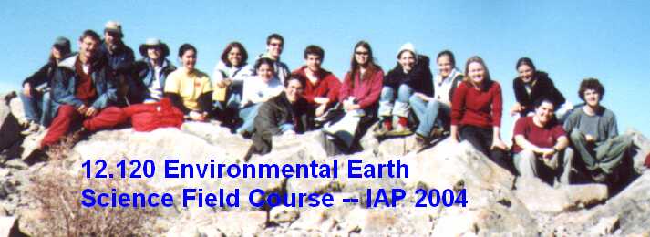 12.120 Earth Science Field Course