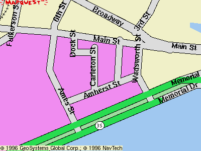 Streetmap of the surrounding area