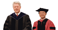 President Clinton and  David Ho