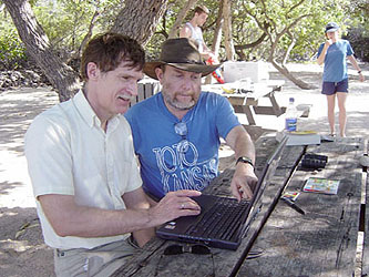 Don and Harry studying data