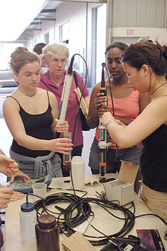 Students, Sheila, and Hydrolabs