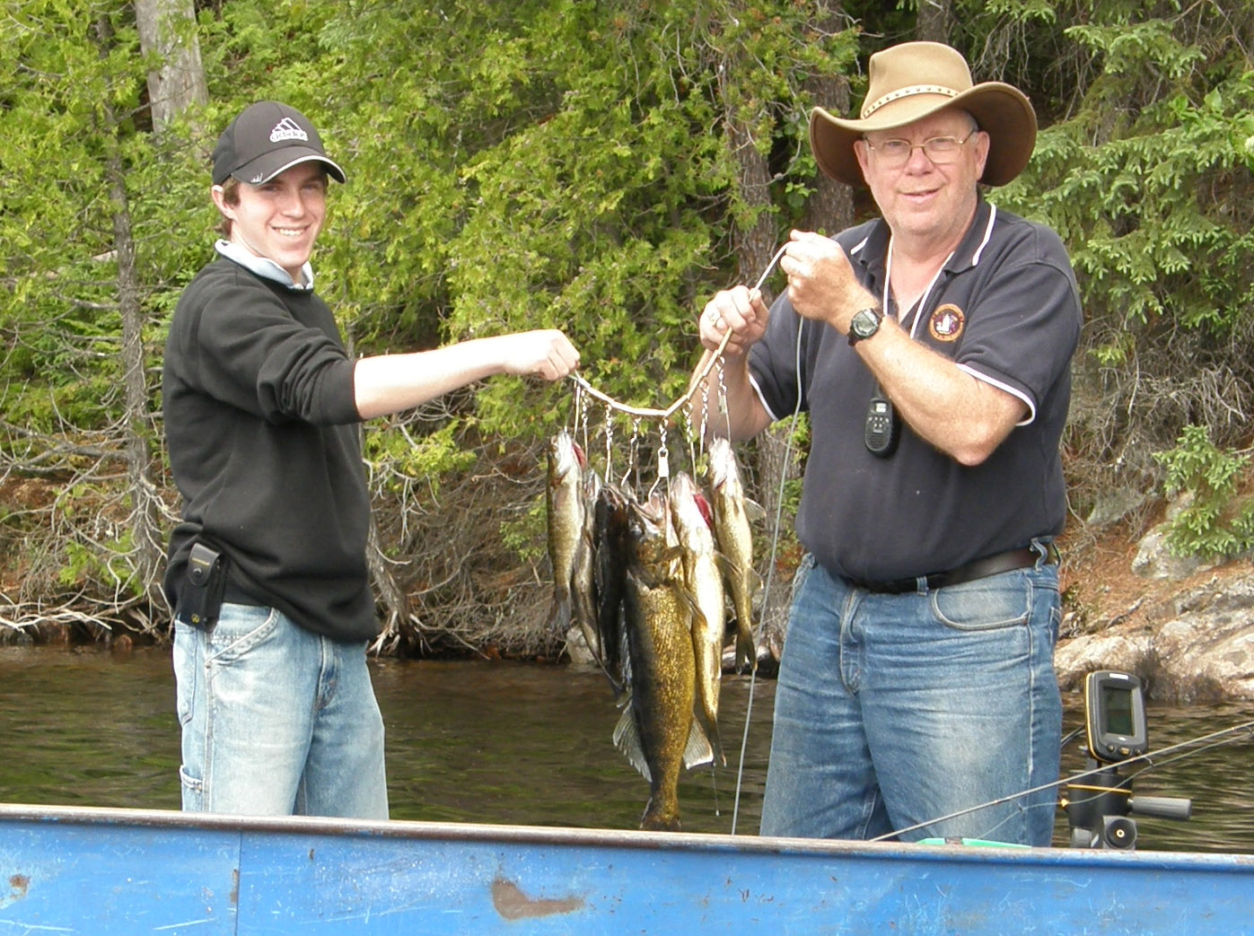 Fishing on Onaping Lake