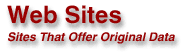 Web Sites that offer original data
