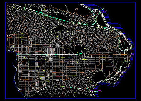 code map or center city