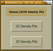 figure: Choosing 2D or 3D plots