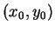 $(x_{0},y_{0})$