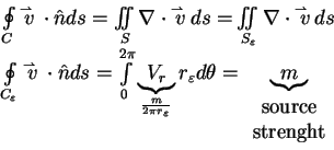 \begin{displaymath}\begin{array}{l}
\oint\limits_C
{\mathord{\buildrel{\lower3p...
...ce} \\
\mbox{strenght}\end{array}}{\underbrace{m}} \end{array}\end{displaymath}