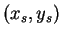 $(x_{s},y_{s})$