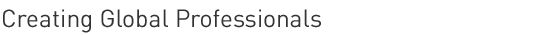 Creating Global Professionals