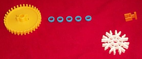 Knex Lot of 6 Red Gear 2 1/4" Replacements sa 