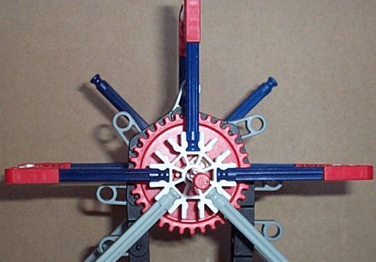 length of drive chain engaging red gears