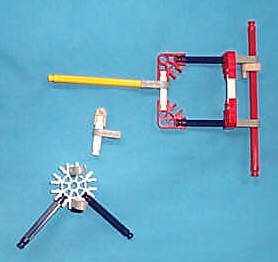 partially assembled actuator rod driver.