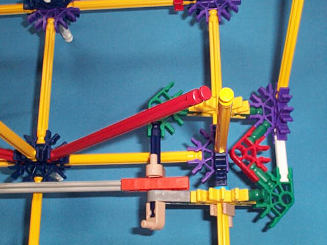 actuator back block lifter, installed on the control frame