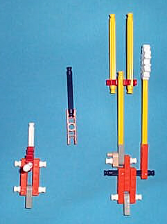 the three subassemblies of a sense rod