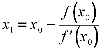 Math formula for Newton-Raphson Iteration