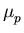 $\displaystyle \mu_{p}^{}$