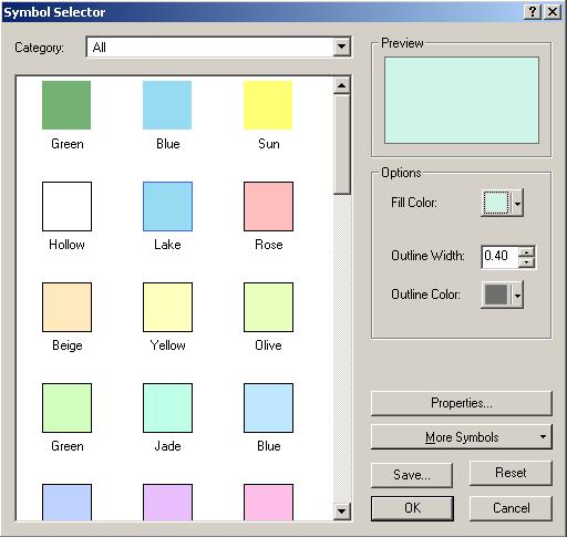 Fig. 5. Legend Editor Window