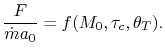$\displaystyle \frac{F}{\dot{m}a_0} = f(M_0,\tau_c,\theta_T).$