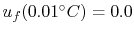 $ u_f(0.01^\circ C) =0.0$