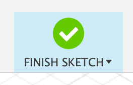 finish sketch button