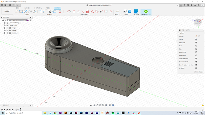 overview of the sketch workspace