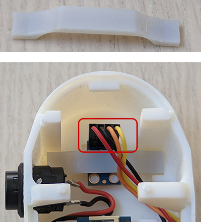 temperature sensor restraint placement