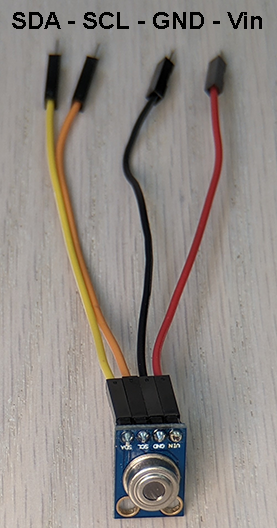 temperature sensor with wires