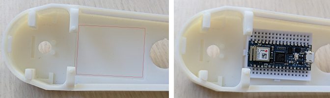 breadboard in housing