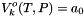 \[ V^o_k(T,P) = a_0 \]