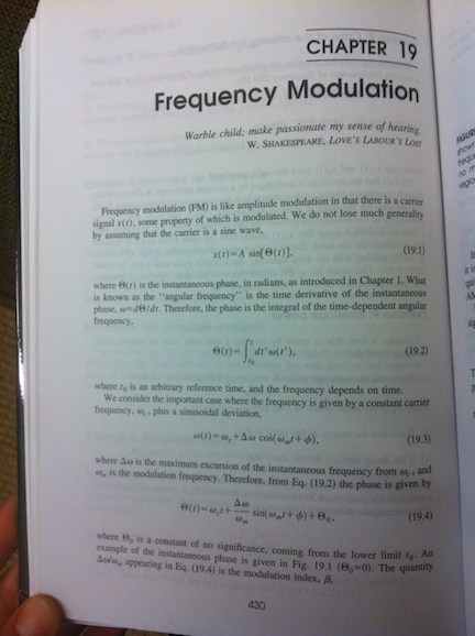 Generate sinusoidally FM tones