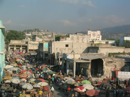Downtown Port au Prince Market.