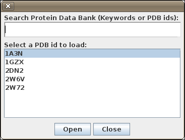 Results of Protein Data Bank Search Results of Protein Data Bank Search