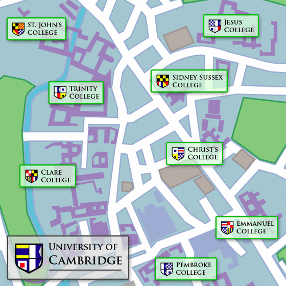 Cambridge Campus Map Psychology