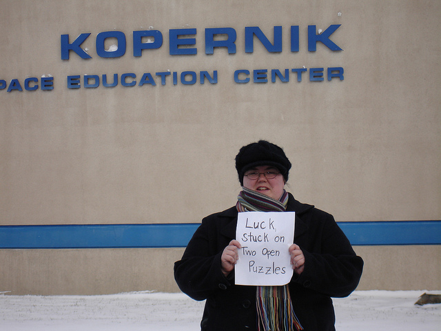 Luck, Stuck on Two Open Puzzles in Vestal, New York