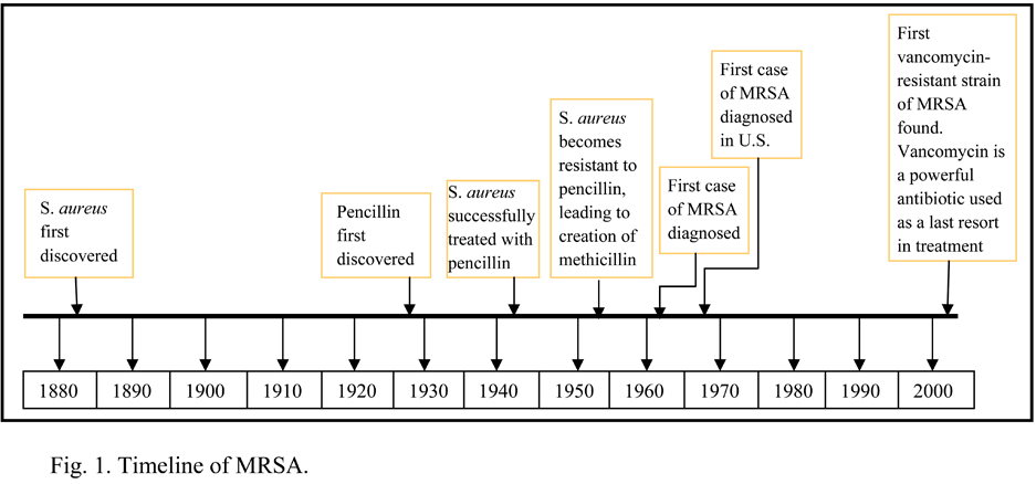 Timeline of MRSA