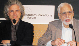 Steven Pinker (left), David Thorburn