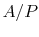 $ A
/ P$