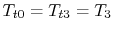 $ T_{t0} = T_{t3} =
T_3$