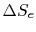 $ \Delta
S_e$